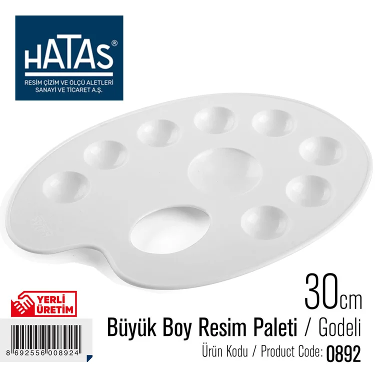 Hatas Resim Paleti 30 Cm Büyük Boy 0892