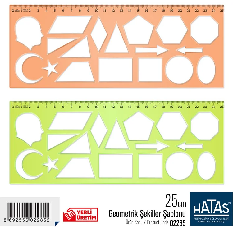 Hatas Şablon Geometrik Şekiller 02285