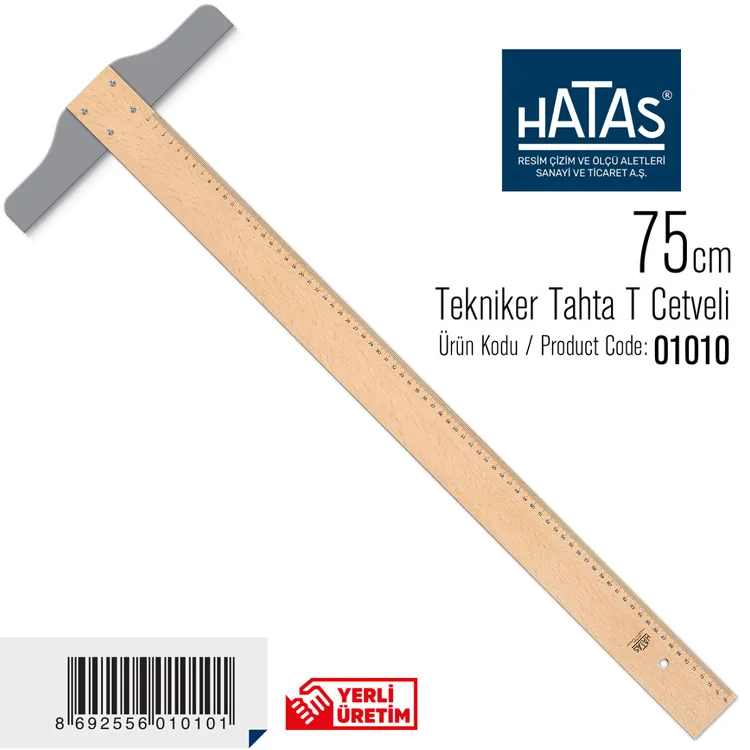 Hatas T Cetveli 75 Cm Tahta 1010