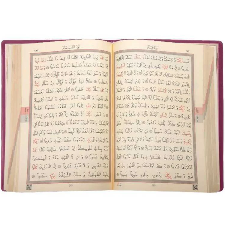 Hayrat Hafız Boy Kuranı Kerim Kılıflı 2 Renkli Lila 1474 Rmzn