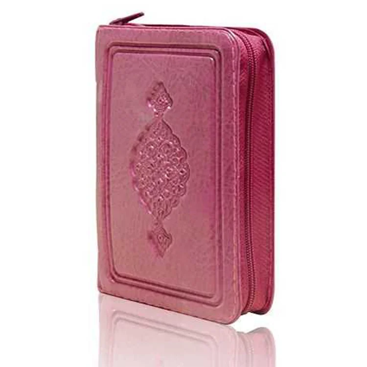 Hayrat Yayınları Cep Boy Kuranı Kerim Kılıflı Koyu Pembe Rmzn