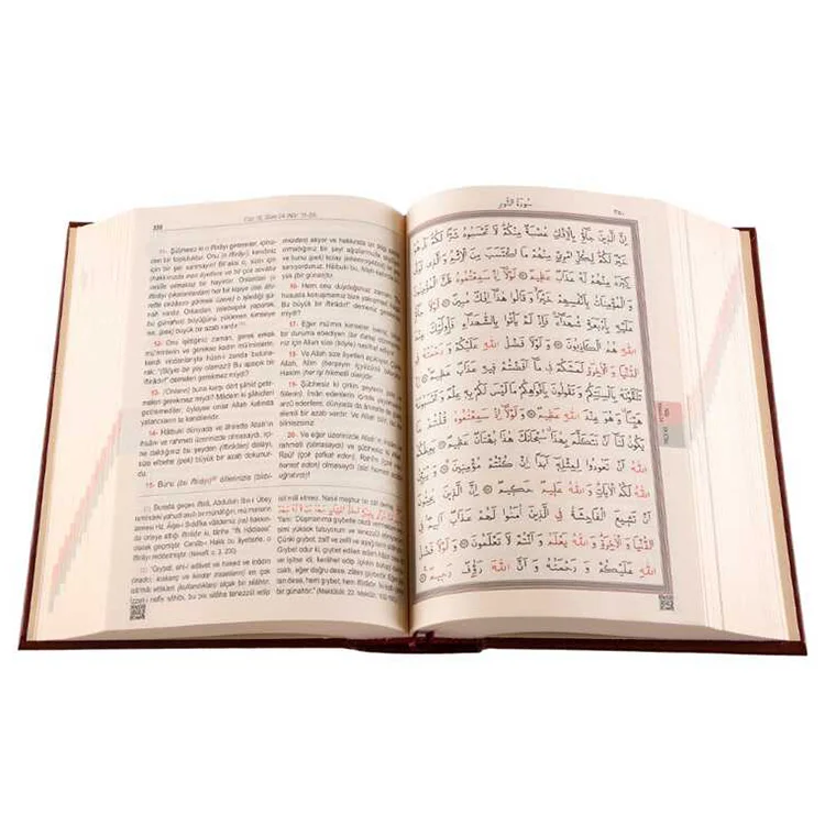 Hayrat Yayınları Karşılıklı Rahle Boy Muhtasar Mealli Kuranı Kerim 4440 Rmzn