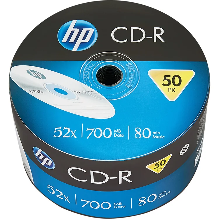 Hp Cd-r 700 Mb Data 80 Min Music 52 X 50li