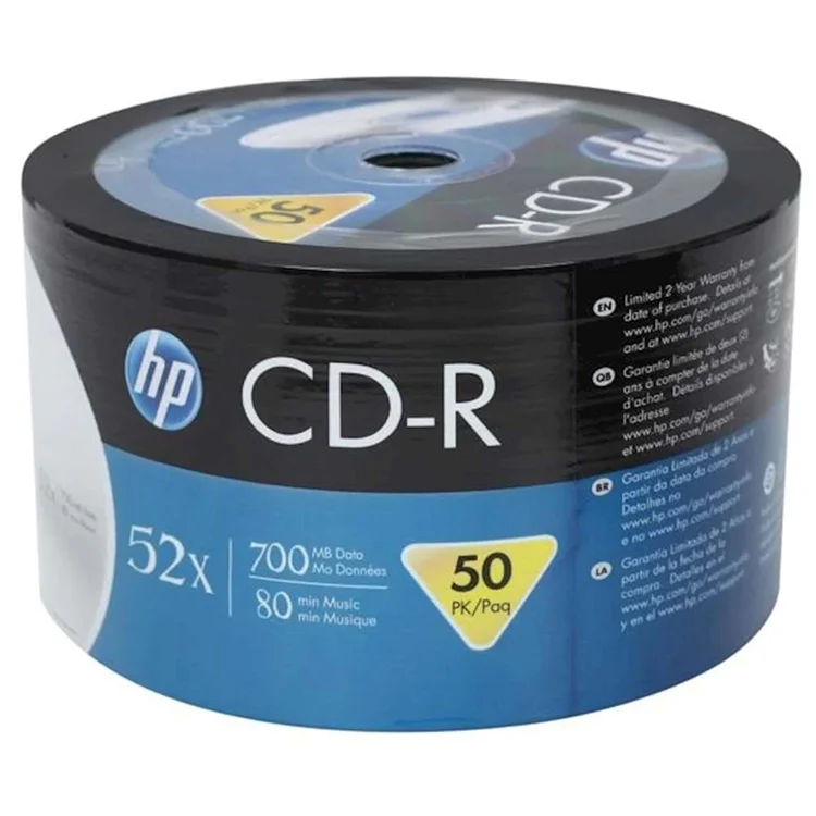 Hp Cd-r 700 Mb Data 80 Min Music 52 X 50li