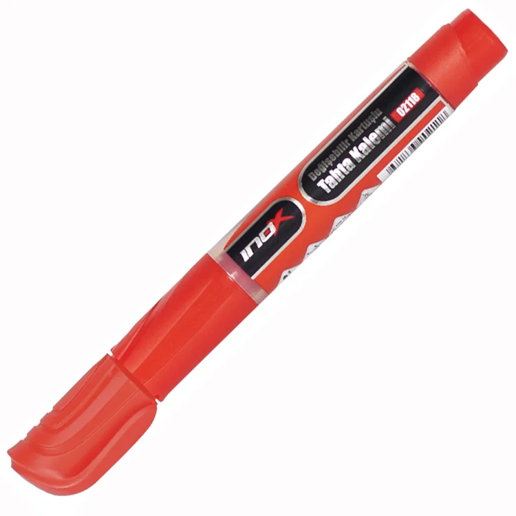 İnox 02118 Kartuşlu Tahta Kalemi -kırmızı
