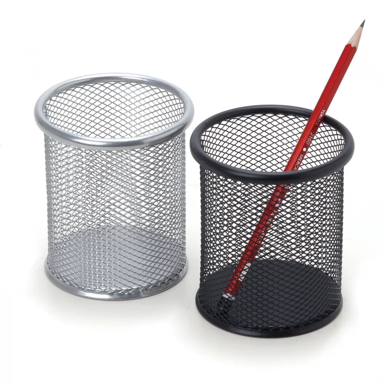 İnox 0621 Ofis Metal Fileli Kalemlik Tekli Siyah