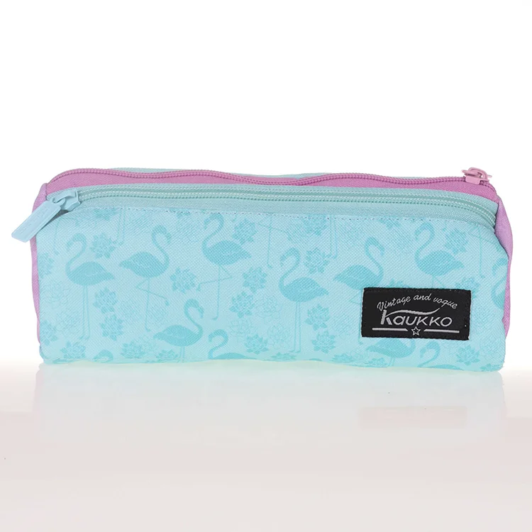 Kaukko Wiclight 3 Bölmeli Kalem Çantası Flamingo K2320