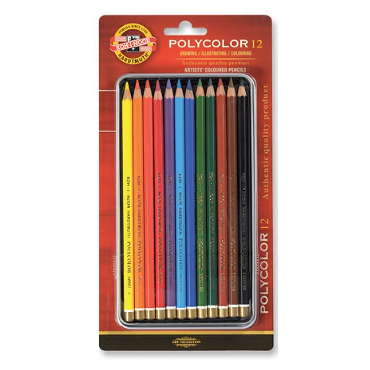 Kohinoor Set Polycolor 12li Kuru Boya 3822-012010