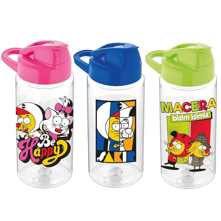 Kral Şakir Desenli Pipetli Trıtan Matara 500cc 4-k222026-5001