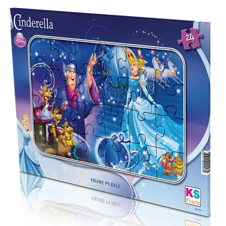 Ks Games Puzzle 24 Parça Cinderella Frame Crl704 Ksgm