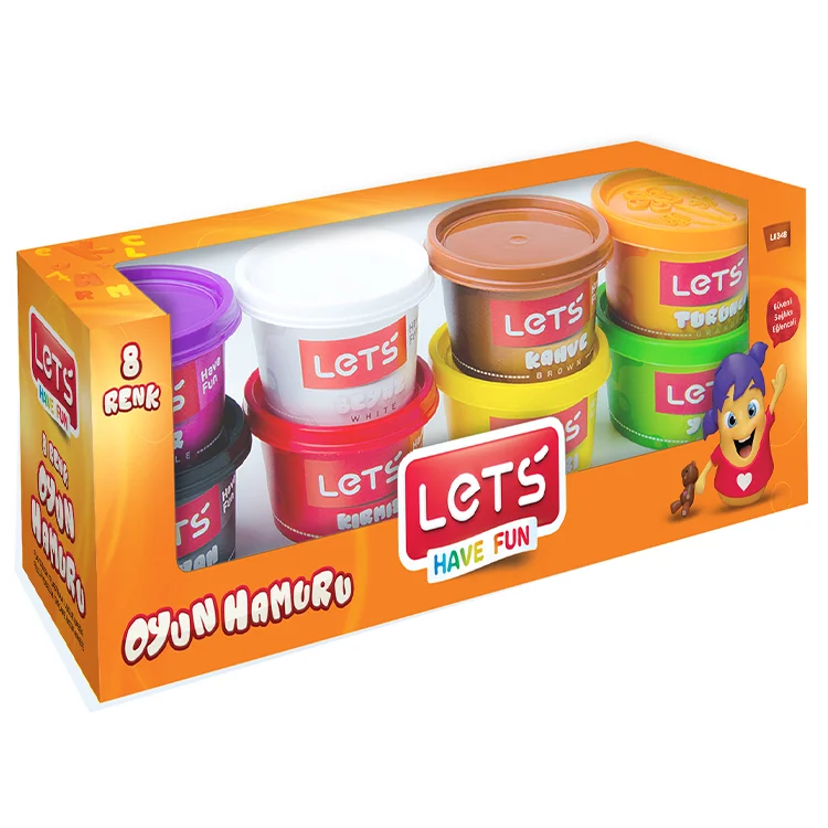 Lets L-8348 8 Renk Oyun Hamuru 800 Gr.