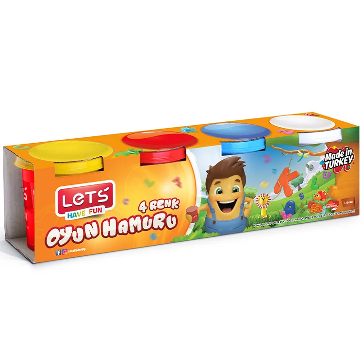 Lets L-8440 Oyun Hamuru Normal 4 Renk 460 Gr.