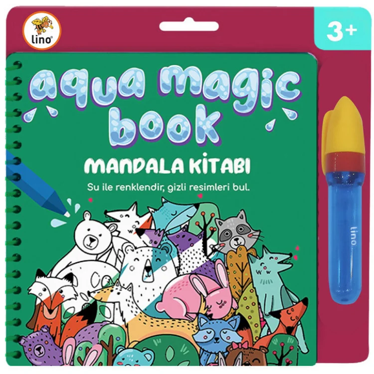 Lino Aqua Magic Book Mandala Sihirli Boyama Kitabı Tfl-1003