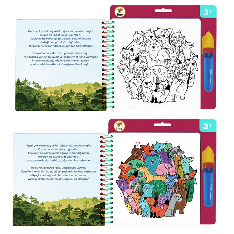 Lino Aqua Magic Book Mandala Sihirli Boyama Kitabı Tfl-1003