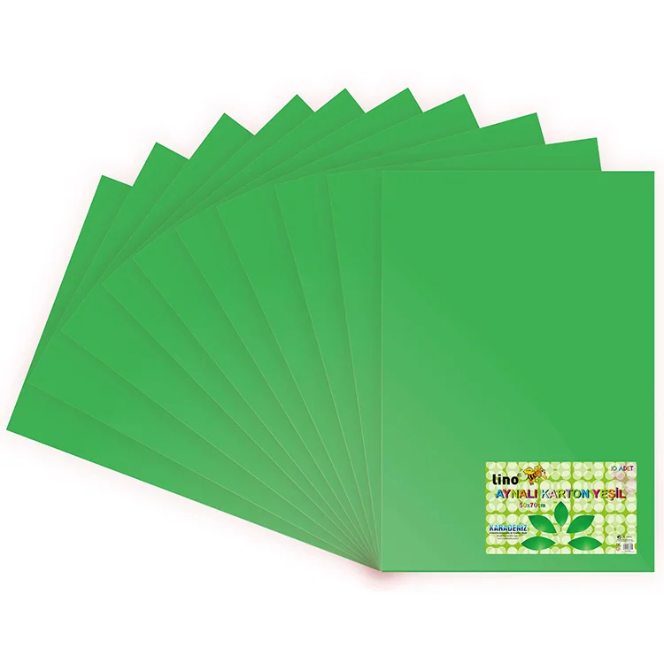 Lino Aynalı Karton 50*70 Cm Yeşil 10lu 2708jq-y