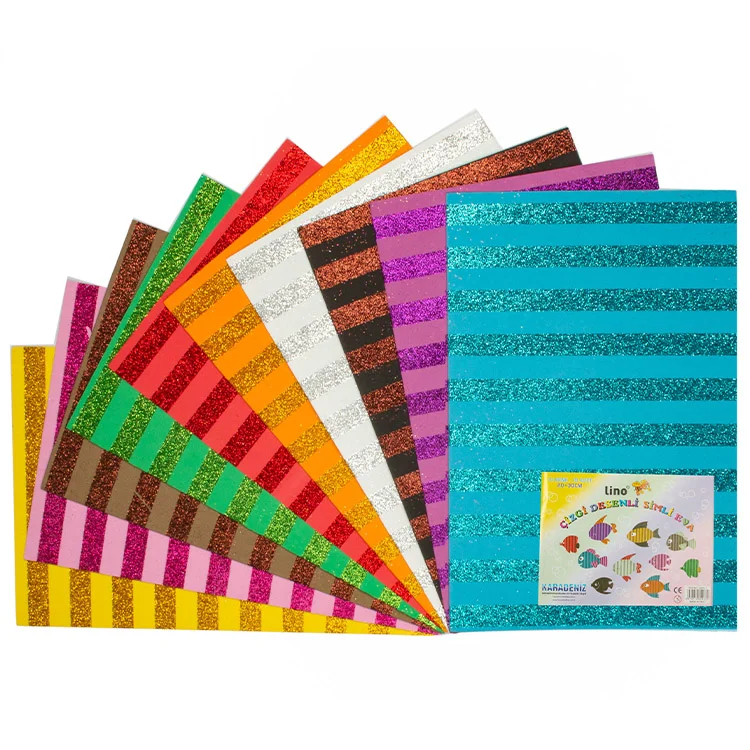 Lino Eva 20*30 Cm Simli Çizgi Desenli 10 Renk 2 Mm 2801j-1