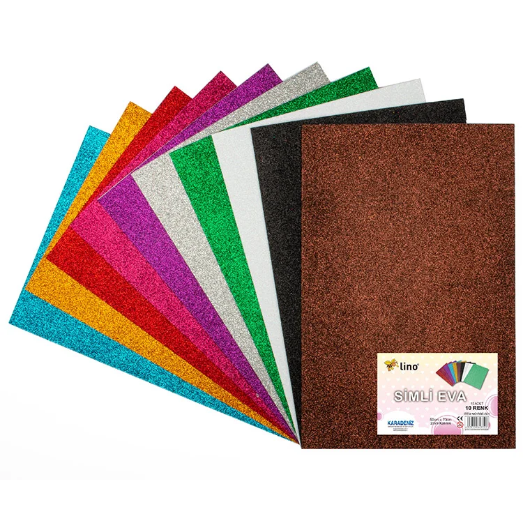 Lino Eva 50*70 Cm 10 Renk 2 Mm Simli 10lu Paket Rbe-501