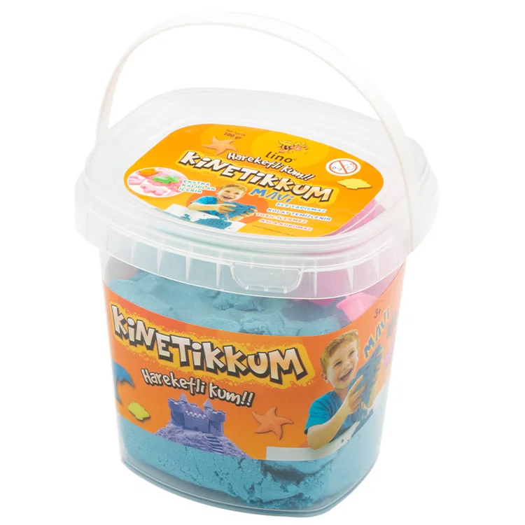 Lino Kinetik Kum 500 Gr Mavi Kova 3 Adet Kalıp Ln-500m