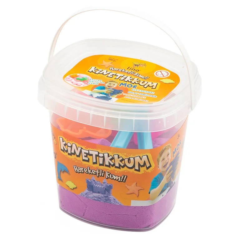 Lino Kinetik Kum 500 Gr Mor Kova 3 Adet Kalıp Ln-500mr