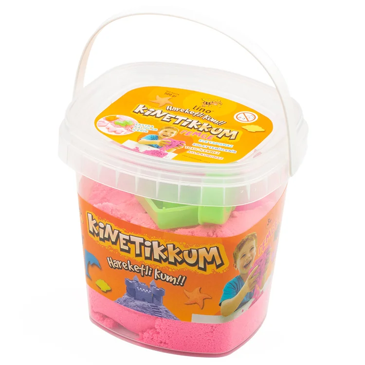 Lino Kinetik Kum 500 Gr Pembe Kova 3 Adet Kalıp Ln-500p