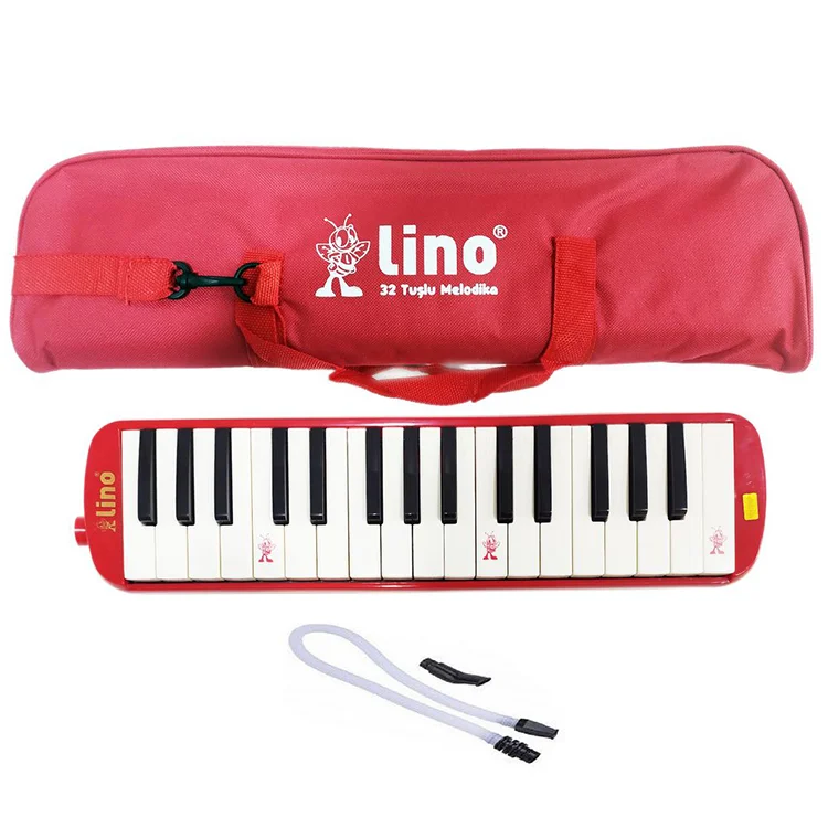 Lino Melodika 32 Tuşlu Bez Çanta Kırmızı Ln-32-ks