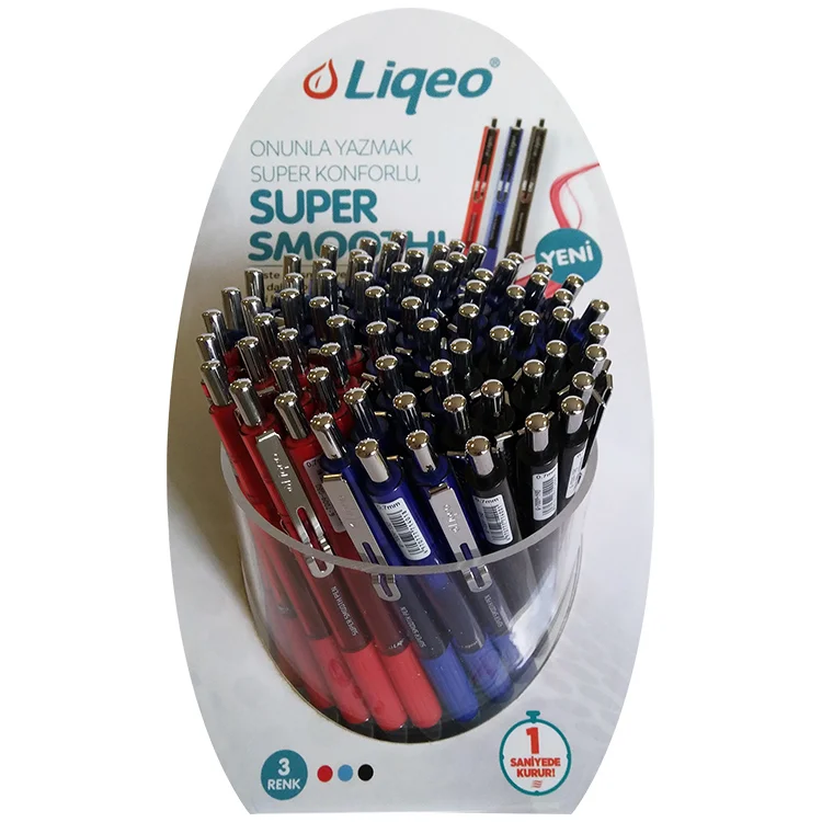Liqeo Süper Smooth Gel Pen 0.7 Mm 120li Stand G-7009-120