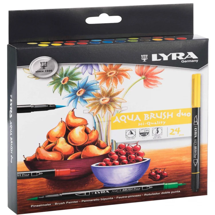 Lyra L-6521240 Lyra Aqua Brush Duo Askılı Paket 24lü