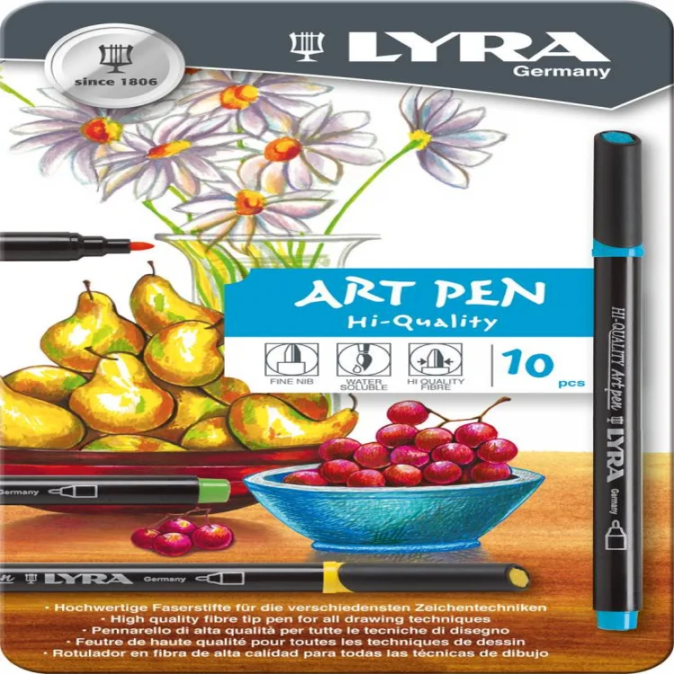 Lyra L-6751100 Hı Quality Art Pen 10lu Metal Kutu