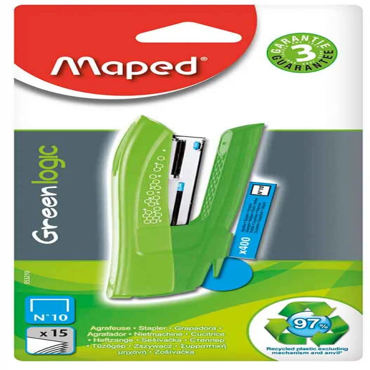 Maped 353210 Greenlogıc Pocket Zımba Makinası No: 10 + 400 Tel