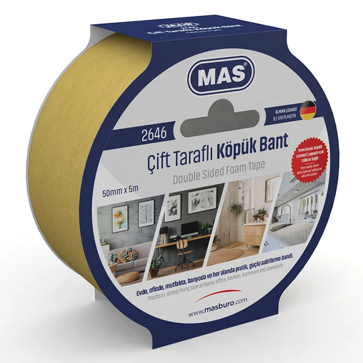 Mas Bant 2646 Çift Taraflı Köpük 50mm*5m