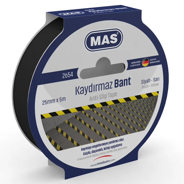Mas Bant 2654 Kaydırmaz 25mm*5m Siyah