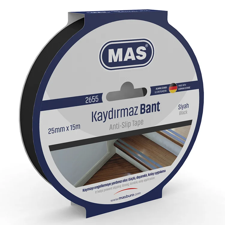 Mas Bant Kaydırmaz 25mm*15m Siyah 2655