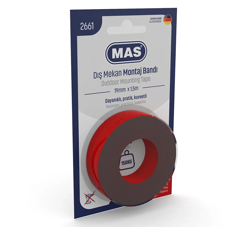 Mas Bant Montaj Dış Mekan Güçlü 19mm*1.5m 2661