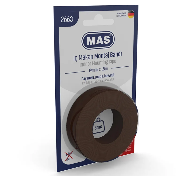 Mas Bant 2663 Montaj İç Mekan Güçlü 19mm*1.5m