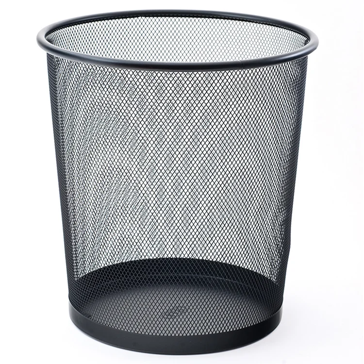 Mas Çöp Kovası 854 Metal Tam Delikli 10 Litre Siyah