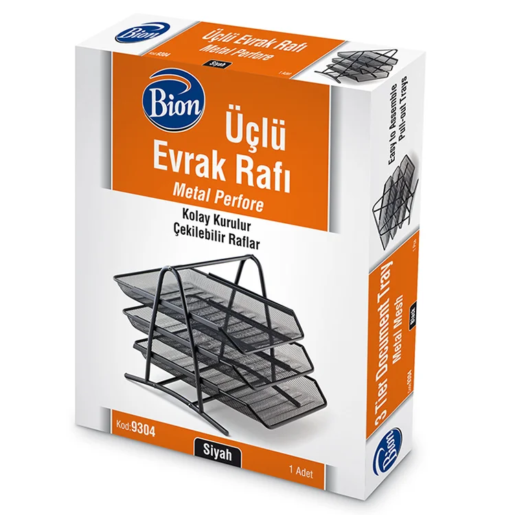 Bion Evrak Rafı 9304 Perfore 3lü