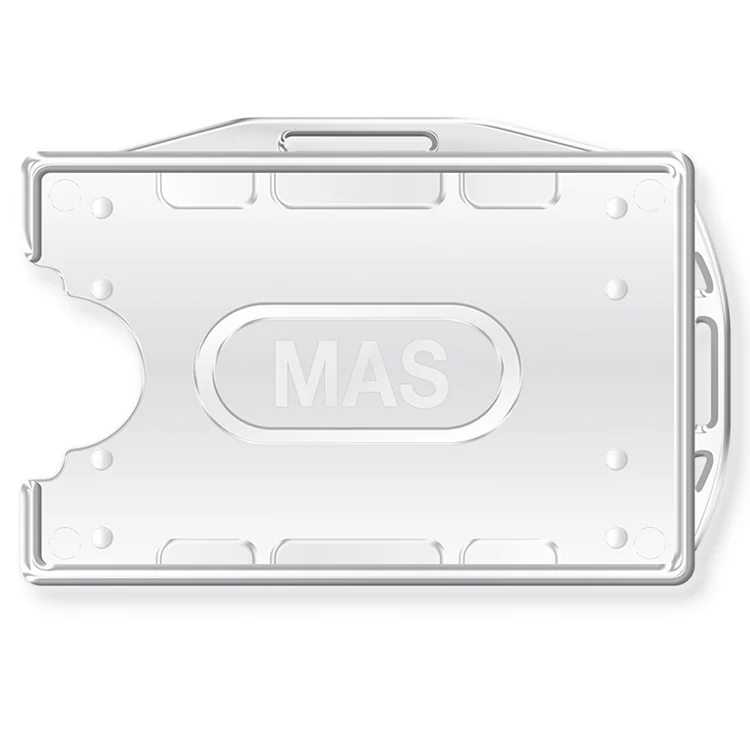 Mas Kart Muhafaza Plastik Çift Yüz 54x86 Şeffaf 25li 3524