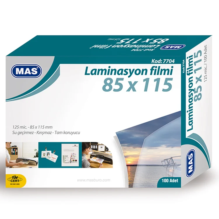 Mas Laminasyon Filmi 7704 125 Micron 85*115 100lü