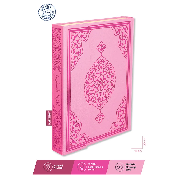 Merve Yayınları Kuranı Kerim Hafız Boy Pembe Rmzn