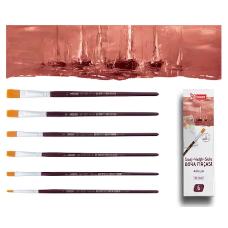 Mikro Fırça Sulu Boya No: 8 Mf-1045-8  Shnk