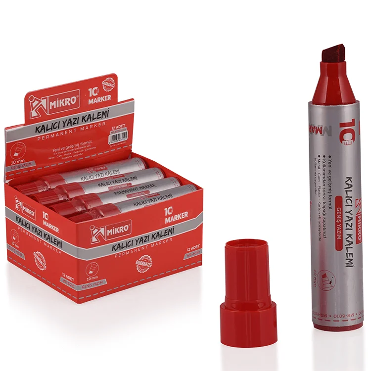 Mikro St. 6010 10gr Jumbo Marker Kalem Kirmizi 6010k Shnk