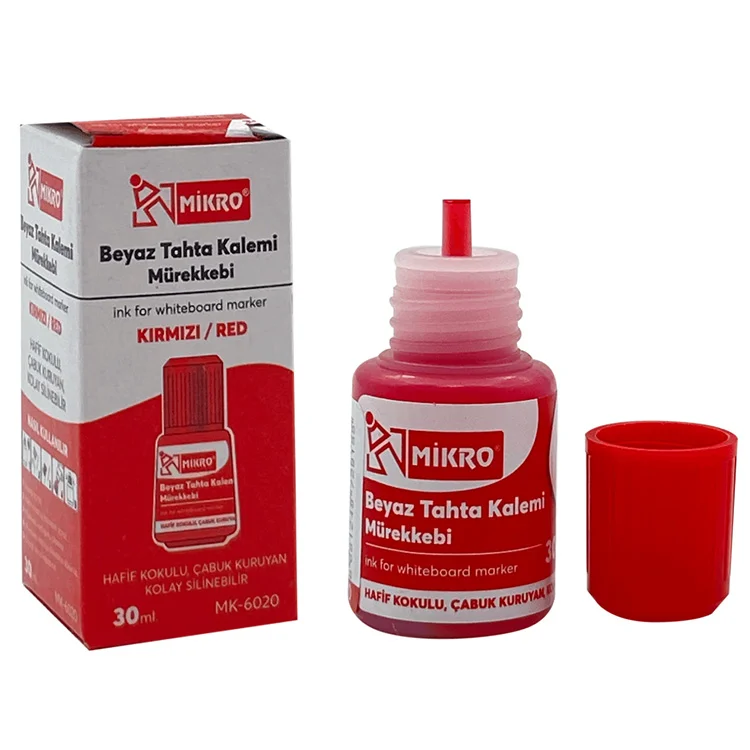 Mikro Tahta Kalemi Mürekkebi M-6020 Kırmızı Shnk