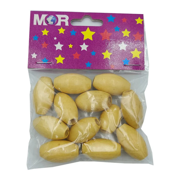 Mor 595305 Ahşap Boncuk Büyük Boy