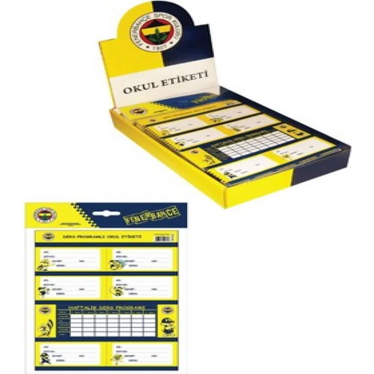 Mor Fb-2310 Okul Etiketi 4lü
