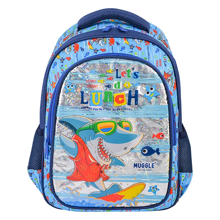 Muggle Okul Çantası Mu-0044 Cute Shark Mavi