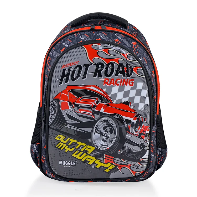 Muggle Okul Çantası Mu-0112 Hot Roat Siyah Shnk