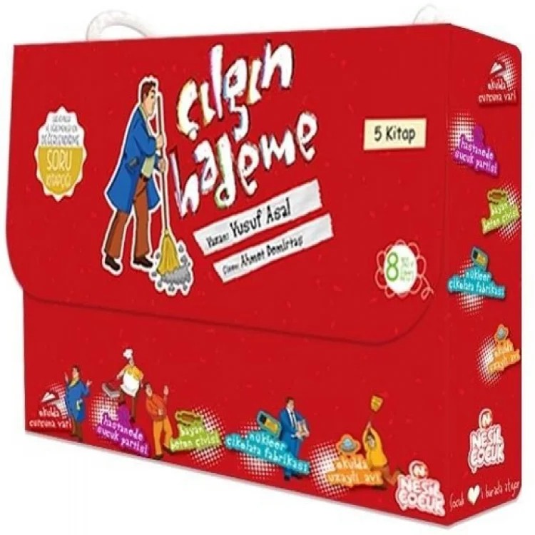 Nesil Genç Yayınları Çılgın Hademe Takım 5 Kitap / Yusuf Asal