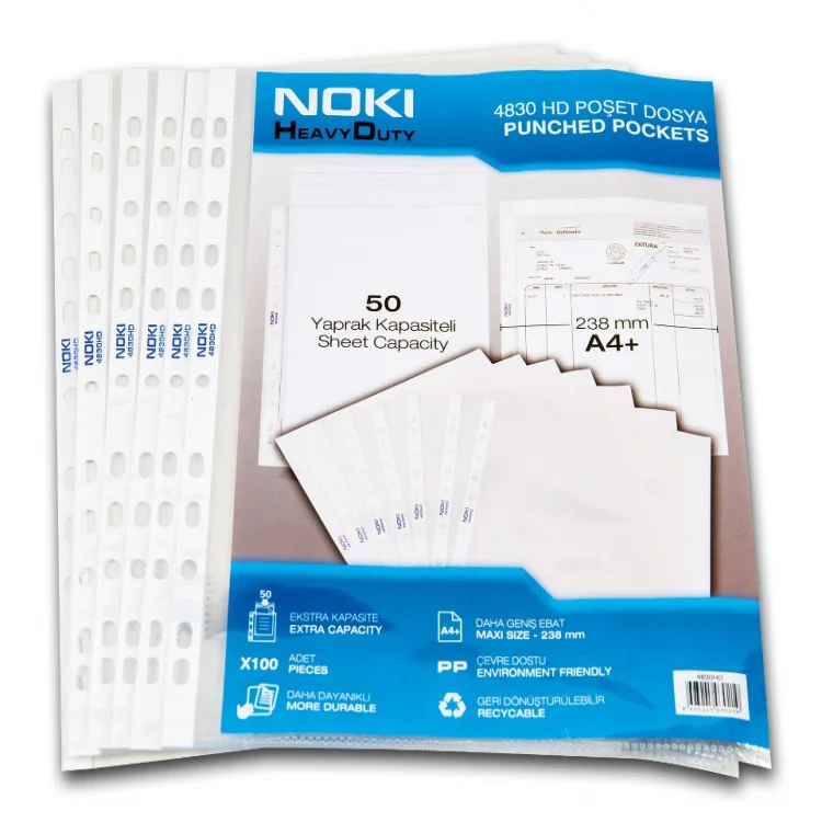 Noki 4830 Hd Poşet Dosya 100lü Pk.