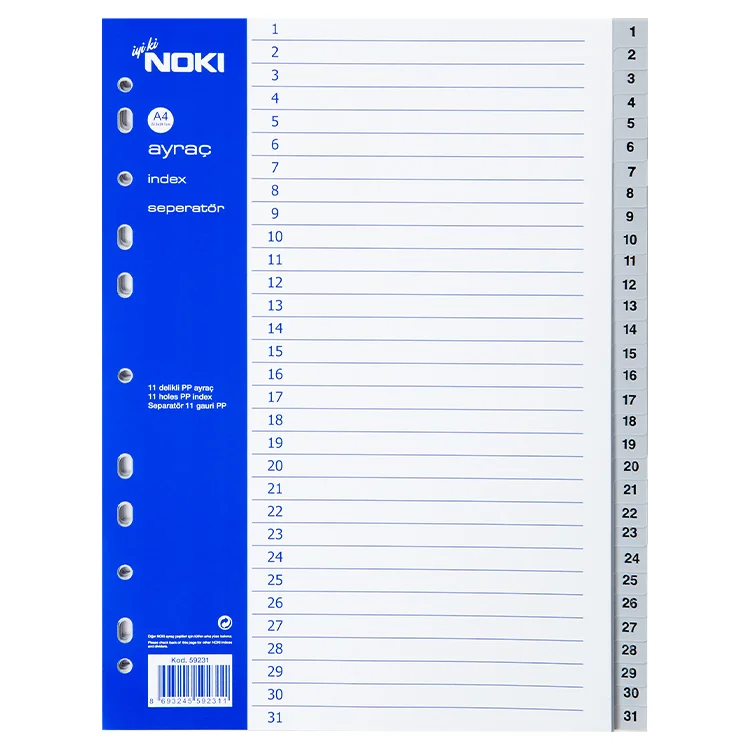 Noki 59231 Seperatör Pp 1-31 Rakam