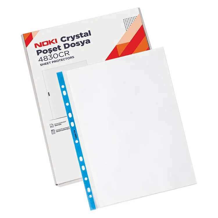 Noki Mavi Kristal Poşet Dosya A4 4830cr 100lü Crystal